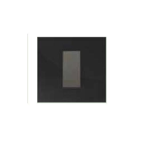 Crabtree Amare Combined Front Plate Glass with Dazzle Black Square 8M, ACNPGCBV08